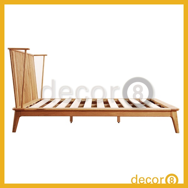 木製家具のベッドルームのモダンなベッドウィンザープラットフォームソリッドオーク材仕入れ・メーカー・工場