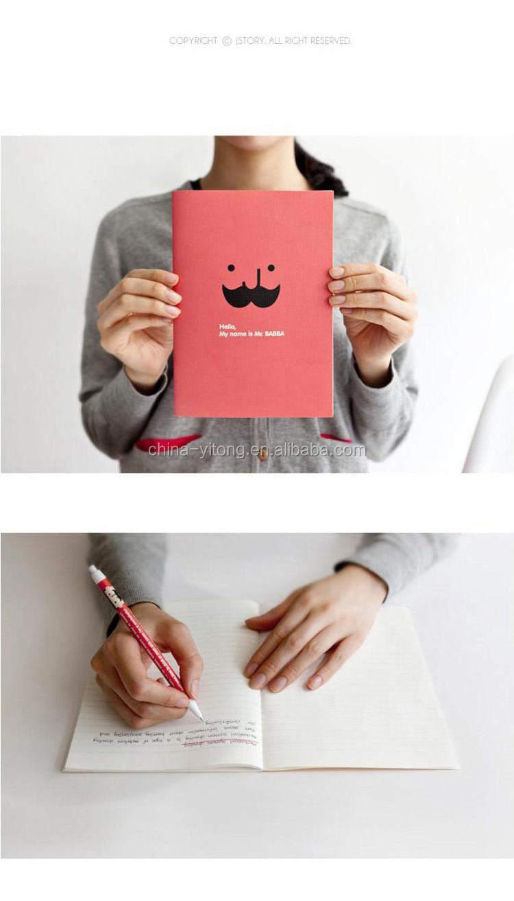 熱い設計ひげ付きメモ帳/口ひげ木靴notebook/ゴアtexのかわいこちゃん問屋・仕入れ・卸・卸売り
