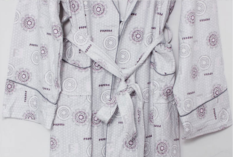 カスタマイズされた男性の綿ニットロングナイトガウンパジャマパジャマ衣装卸売メーカーに印刷された問屋・仕入れ・卸・卸売り