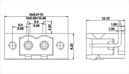 プラグイン可能なターミナルブロック5.0/5.08mm2-24p、 ヘッダー部分仕入れ・メーカー・工場