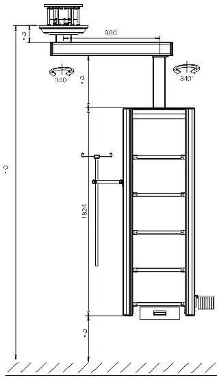 Isoceは承認されたマルチ- 機能片方の腕内科icu天井のペンダント仕入れ・メーカー・工場