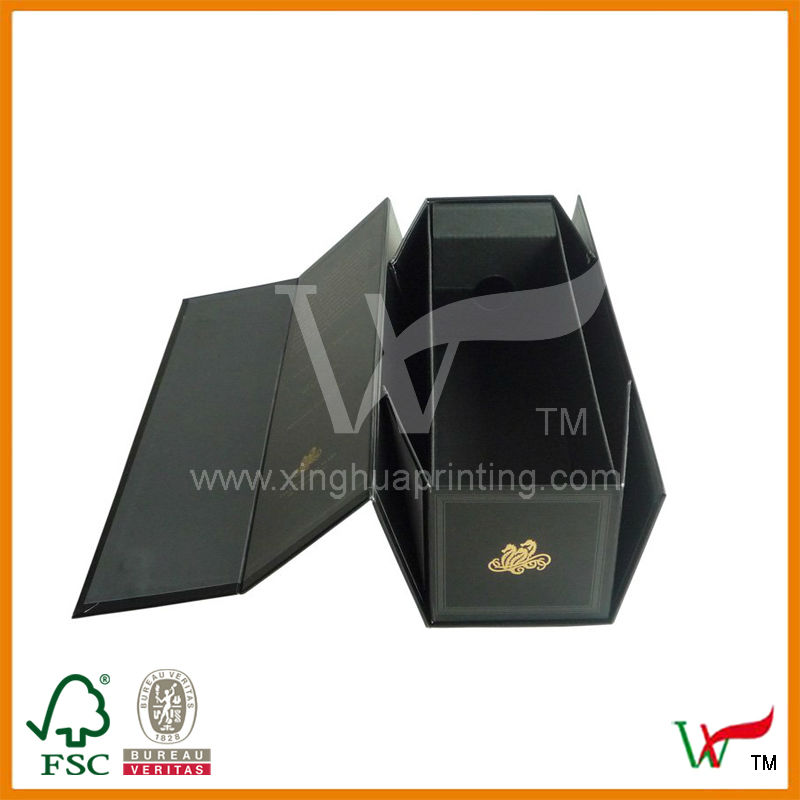 Wine box with magnet / sticker closure /SHIPPING FLAT