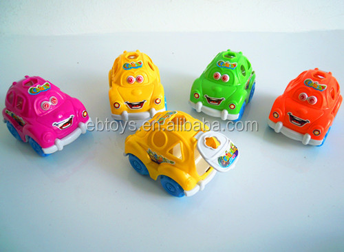 Pull Line alien spacecraft toy candy with flash disk