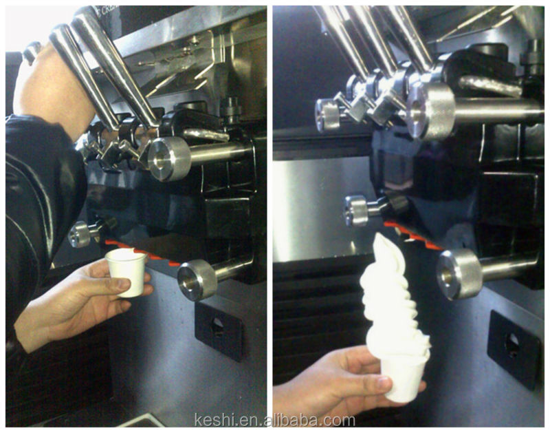 2014 KE SHI KS-5200 series high quality 3 flavors commercial soft ice cream machine / yogurt machine(CE approved)