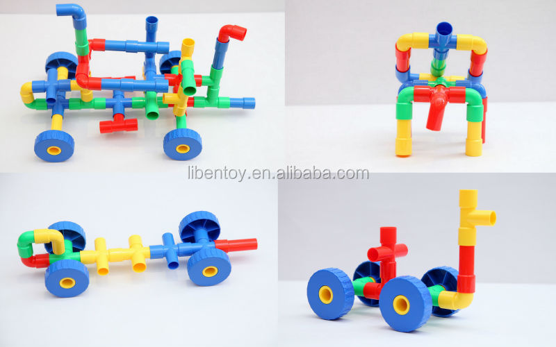 教育プラスチックのビルディングブロックのおもちゃ子供のための( 56pcs) ル。 pd。 070問屋・仕入れ・卸・卸売り