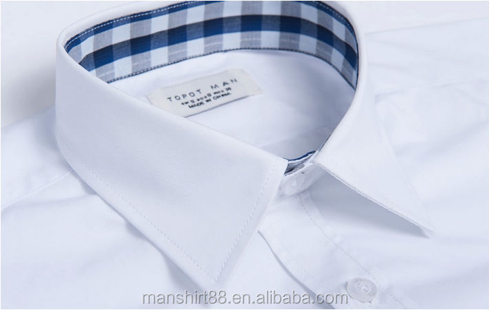2014 new style 100% organic cotton pure white two pockets roll up short sleeve mens shirts問屋・仕入れ・卸・卸売り