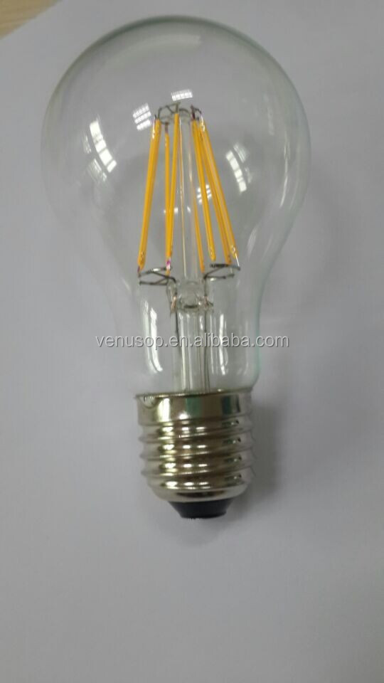 new haute lumen 220v 2600k e27 6w ampoule led lampe à incandescence