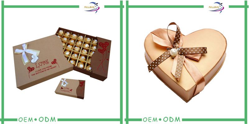 fancy design nice cute paper chocolate box wholesale