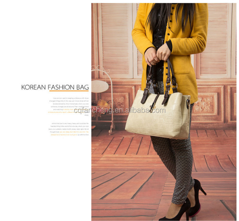 最新高品質2014年ワニ革のハンドバッグ女子韓国語ファッションは、 トートバッグ、 女性のショルダーバッグ問屋・仕入れ・卸・卸売り