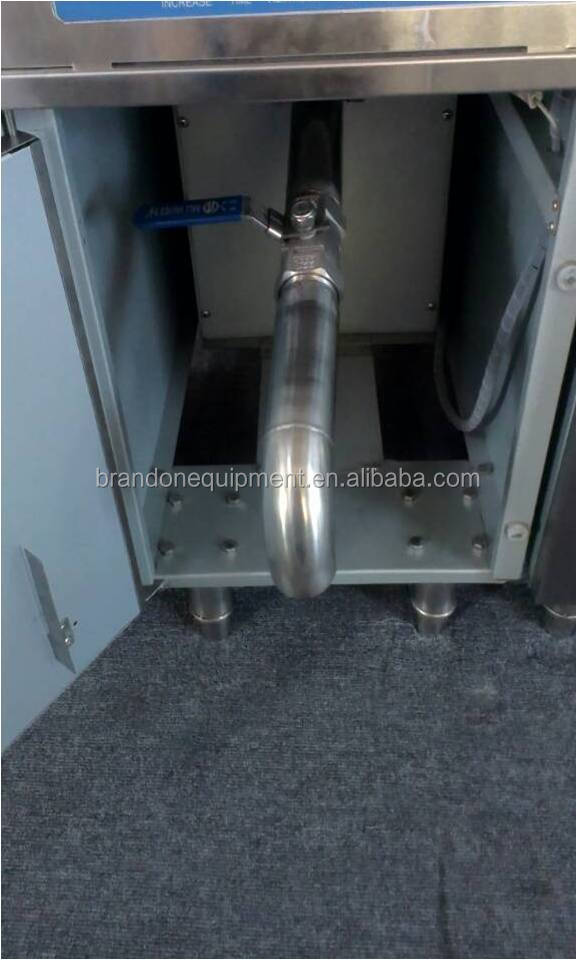 high quality upright deep fat electrical fryer with drain oil extensions pipe