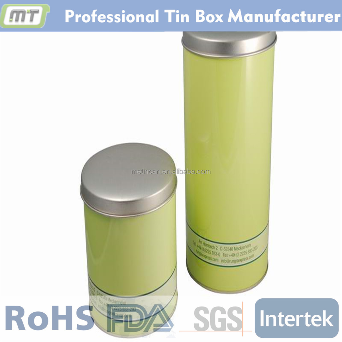custom printed tin boxes sale / tea tin box round, tea tin box