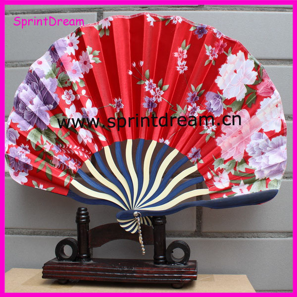 分類された色・花のデザインシルク中国ハンドファンファンファブリックファン問屋・仕入れ・卸・卸売り