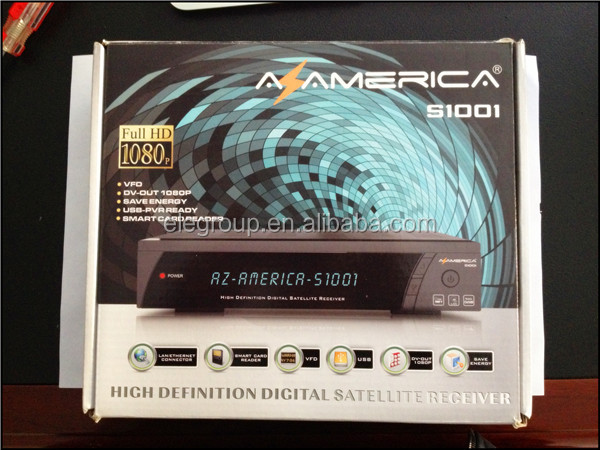 Original satellite Receptor Azamerica S1001 Az america s1001 hd iks sks nagra 3 receiver for South America問屋・仕入れ・卸・卸売り