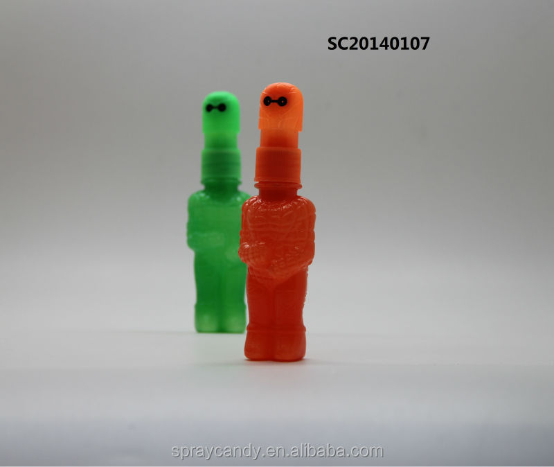 double eyes wholesale sour funny super spider man liquid spray candy new product OEM syrup manufactu