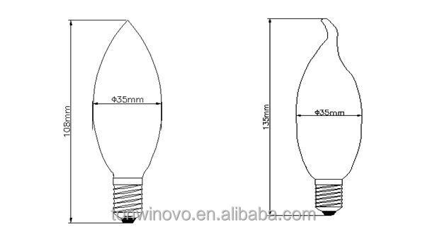 2.8wキャンドル電球led照明問屋・仕入れ・卸・卸売り