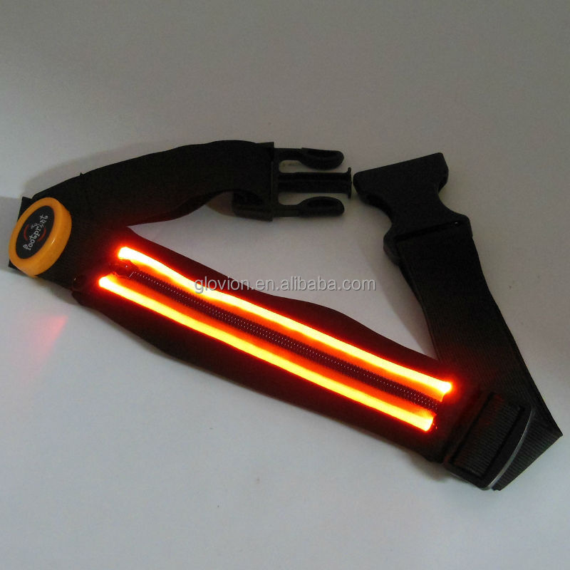 点滅ledスポーツパックウエストバッグウエストバンドポーチ付きカスタム弾性ウエストバンド問屋・仕入れ・卸・卸売り