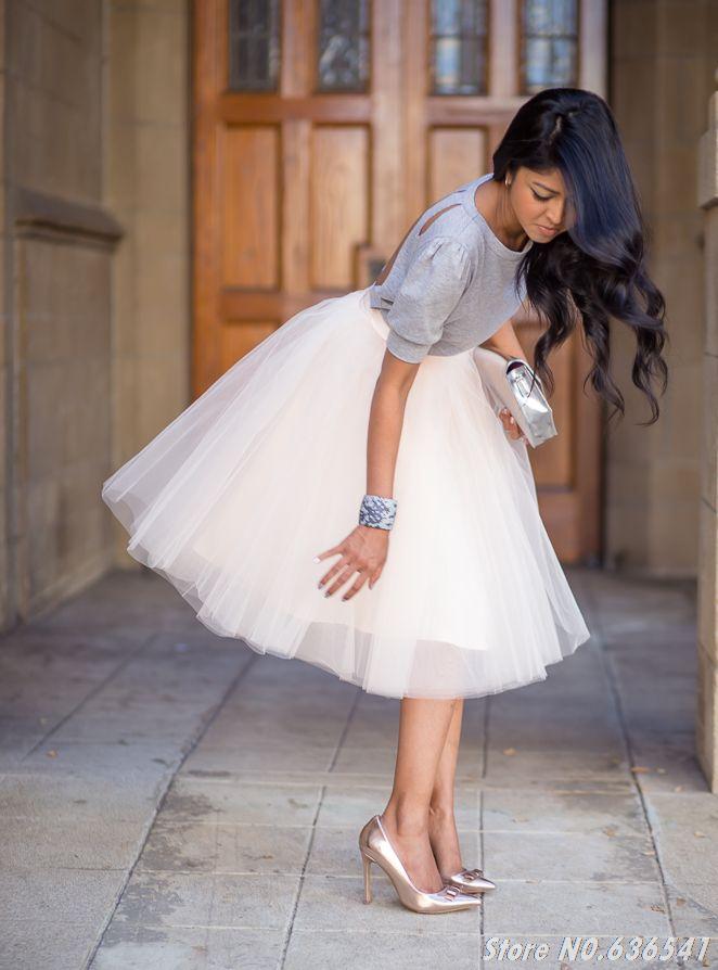 white tulle tutu skirt