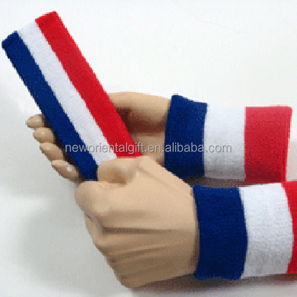 安いカスタムスポーツsweatbands国の旗の色問屋・仕入れ・卸・卸売り