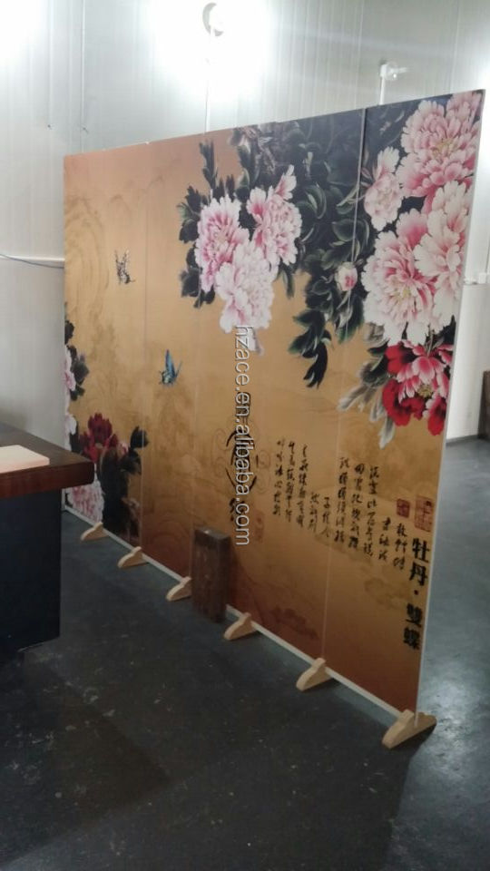 パーソナライズ無垢材屏風uv木材への印刷スクリーンバーチ家の装飾問屋・仕入れ・卸・卸売り