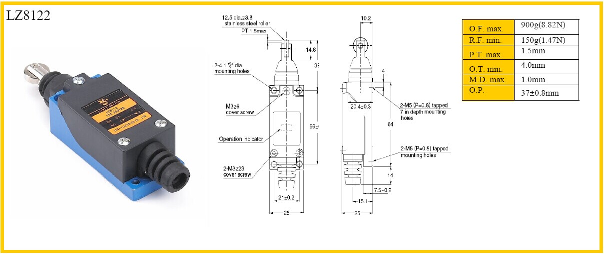 5a250vac81048108ローラー式リミットスイッチ問屋・仕入れ・卸・卸売り
