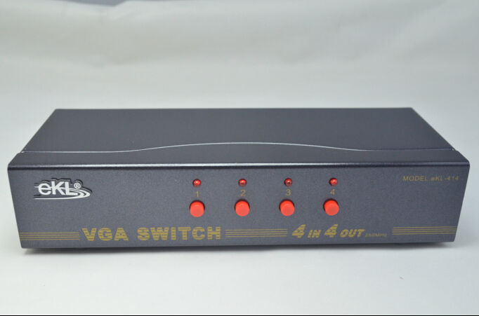 Vgaスイッチ、 4x4,4入力4出力、 250mhzの、 ×1440ekl-414解像度サポート問屋・仕入れ・卸・卸売り