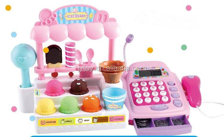 卸売おもちゃのキッチンプラストクリームicice子供のための設定おもちゃ問屋・仕入れ・卸・卸売り