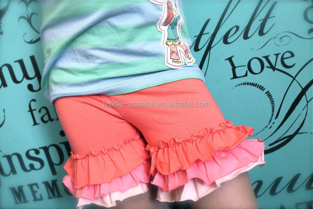 新しいスタイルの女の子愛らしいフリルショートパンツ赤ん坊の綿のさまざまな色で2014年フリルショートパンツ問屋・仕入れ・卸・卸売り