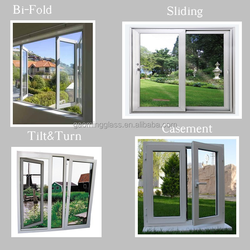 Champagne color aluminum sliding window 046