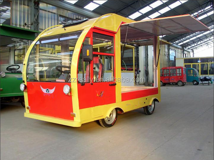 Customized Electric Fruit and Vegatable street food vending Carts for sale