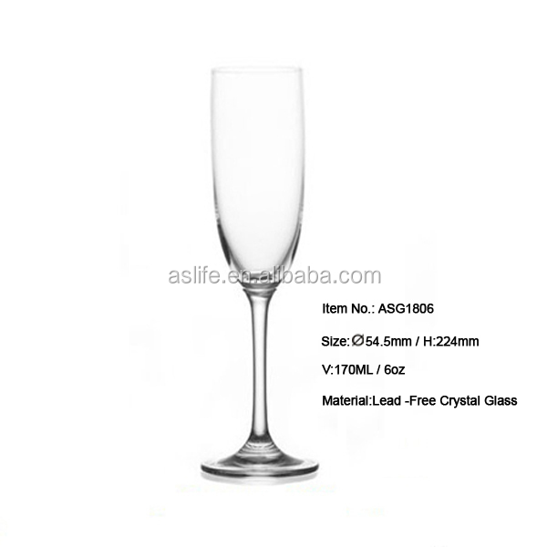 AS98CP25-250ml The Elegant Champagne Glass Flutes In Colourful Gift Box!Colorful Packing No Lead Cry
