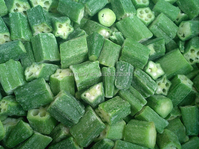 high quantity IQF cut okra in China