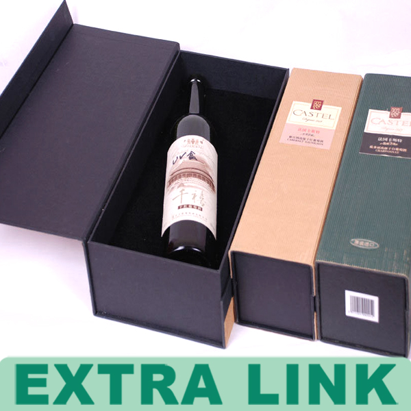 High Quality Luxury Foldable Cardboard Paper Wine Box For Single Champagne Bottle Packaging In China Manufacturer