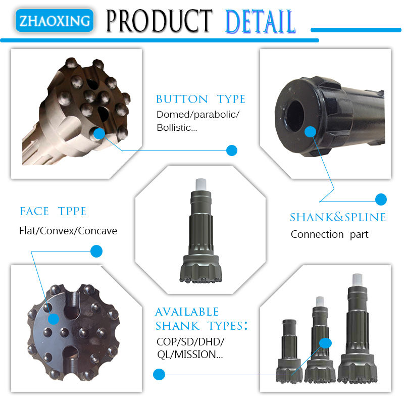 China Atlas Copco Tungsten Carbide Dth Mining Rock Hs Code For Drill