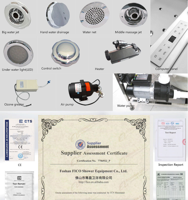 販売用浴槽、 新しい大きな2014年fc-239b水秋のマッサージの浴槽問屋・仕入れ・卸・卸売り