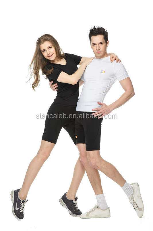 スキンの圧縮の摩耗を実行している男性コンプレッションパンツタイト長い男性の圧縮タイツの服問屋・仕入れ・卸・卸売り