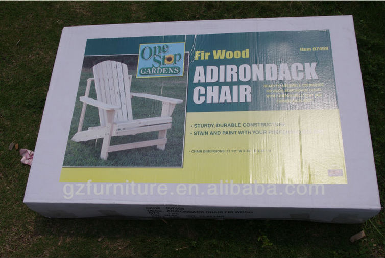 Adirondack silla para pación jardÃn en acabado de madera natural ... Silla de madera antigua para porches