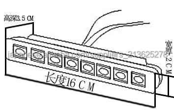 激安 8連 3528チップ 128LM 車用DRLライト問屋・仕入れ・卸・卸売り
