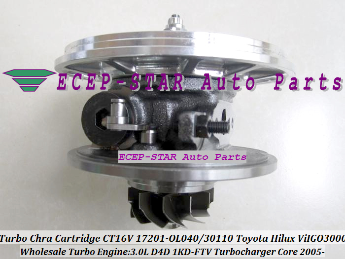Turbo CHRA Cartridge Turbocharger Core CT16V 17201-OL040 17201-30110 TOYOTA Hilux 3.0L D4D ViIGO 3000 1KD-FTV 2005- (1)