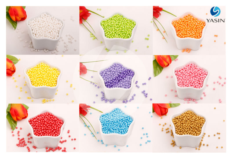 Simple Color of Edible Pearl for Cake Decoration Sprinkles