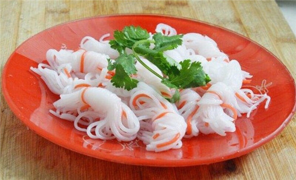 health diet food konjac glucomannan Amorphophallus noodles in knots