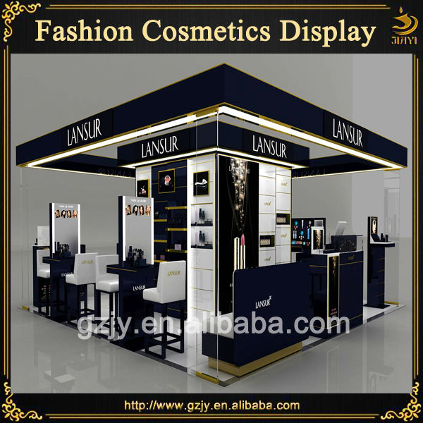 Fashion cosmetic display rack shelf stand and makeup cabinet showcase for make up kiosk furniture design in shopping mall 2.jpg