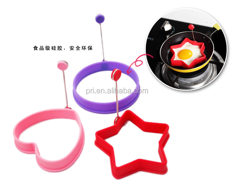 silicone pancake ring set bakeware tools heartshaped,China JC price