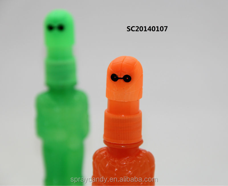 double eyes wholesale sour funny super spider man liquid spray candy new product OEM syrup manufacturer