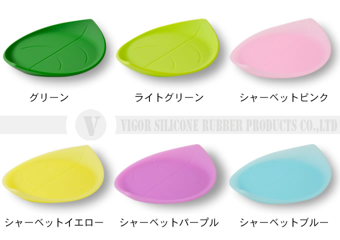 キッチンアクセサリー葉型のシリコン立体コースター問屋・仕入れ・卸・卸売り