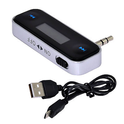 ホット!!! 3.5mmアダプターiphone用fmトランスミッタラジオ5s5c54s4w/車の充電器問屋・仕入れ・卸・卸売り