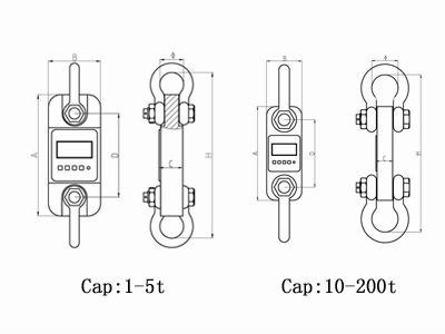 DLR Popular Accurate push pull dynamometer