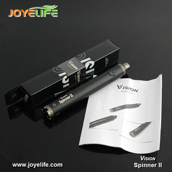 2014 joyelife New arrival hot selling dry herb e cig Vision Spinner II 1600mah battery high quality wax Vision spinner