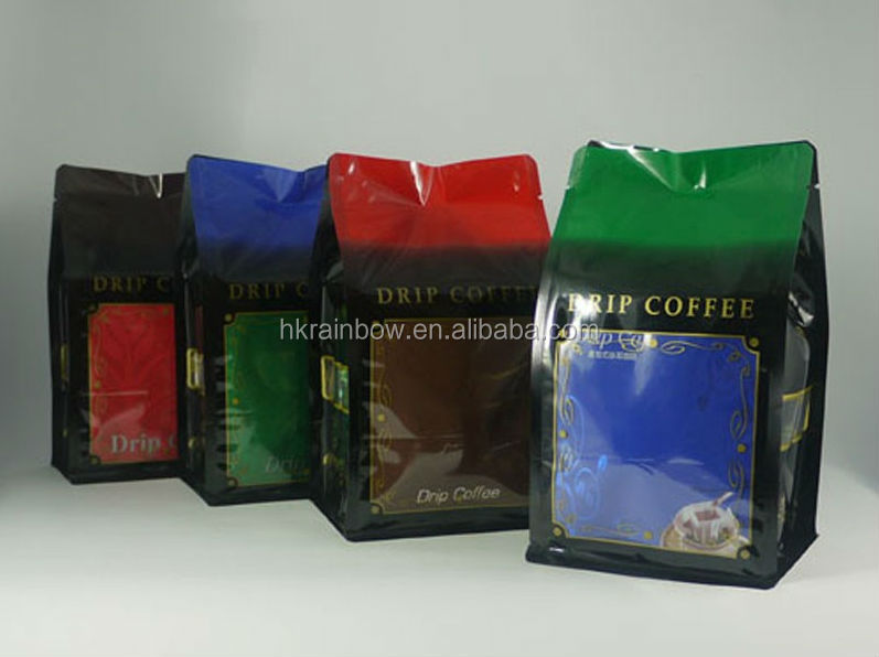 wonderful printing Matt OPP three siade seal tea bags with tear notch