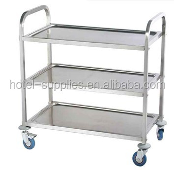 C13 stainless steel Serving trolley Restaurant car  Dining Car.jpg
