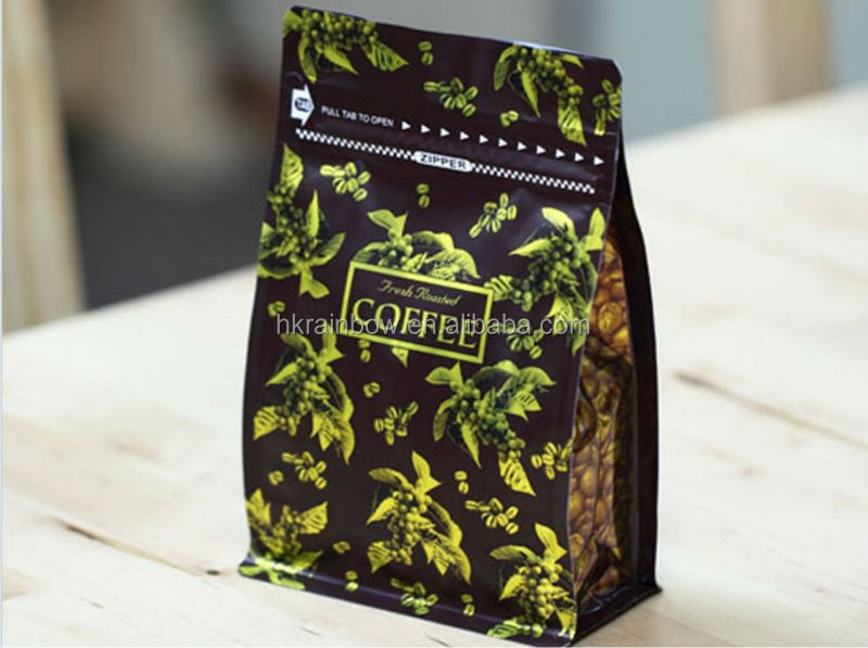 wonderful printing Matt OPP three siade seal tea bags with tear notch